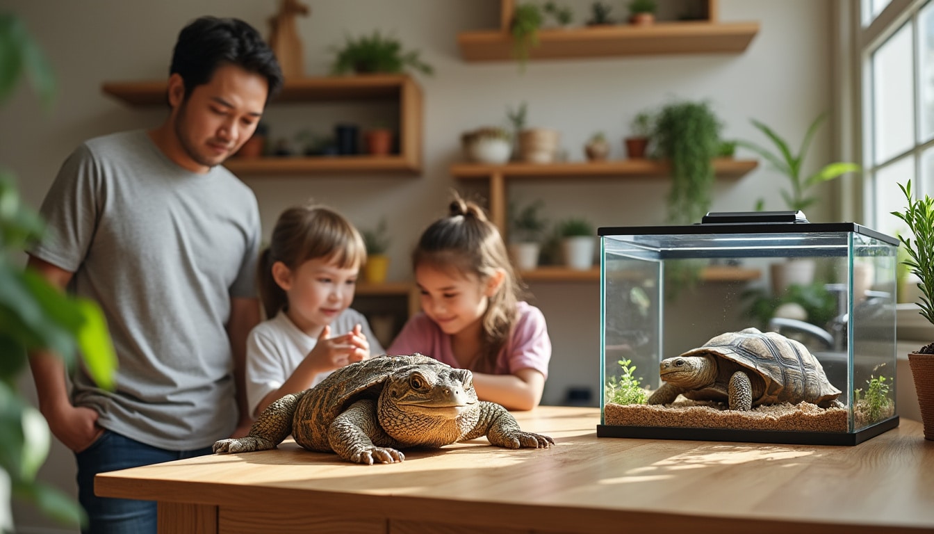 Enfants et reptiles : les règles de la maison