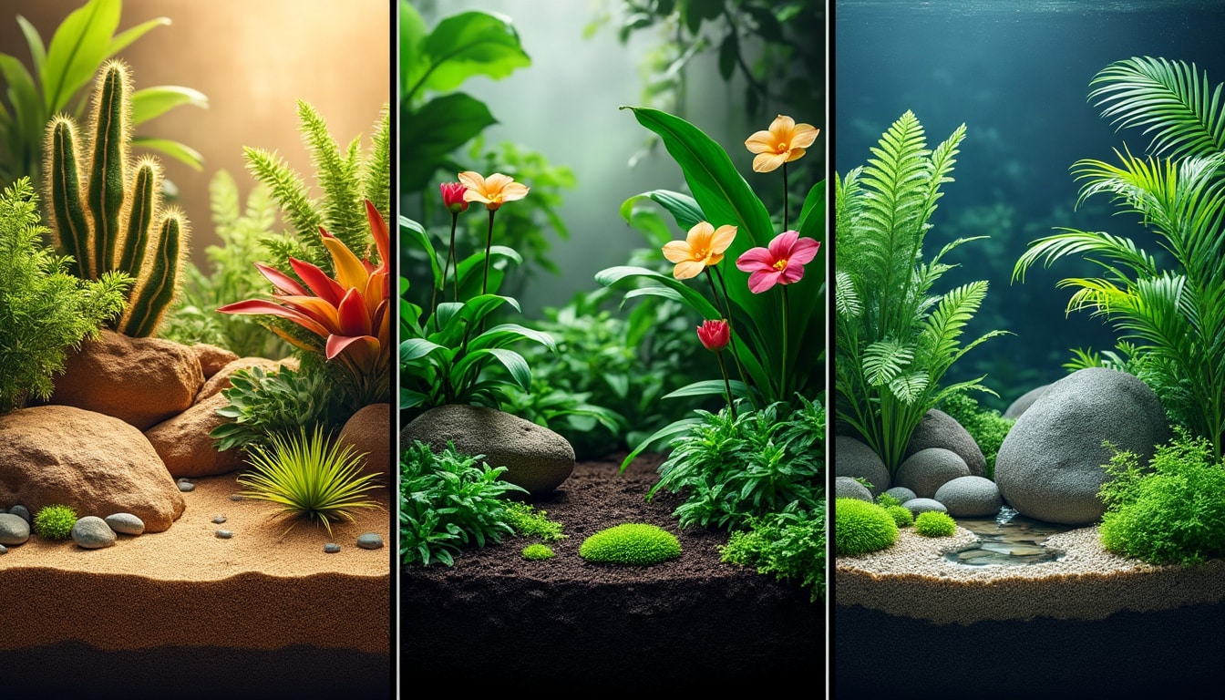 Terrarium désertique, tropical ou aquatique : ce qui les distingue