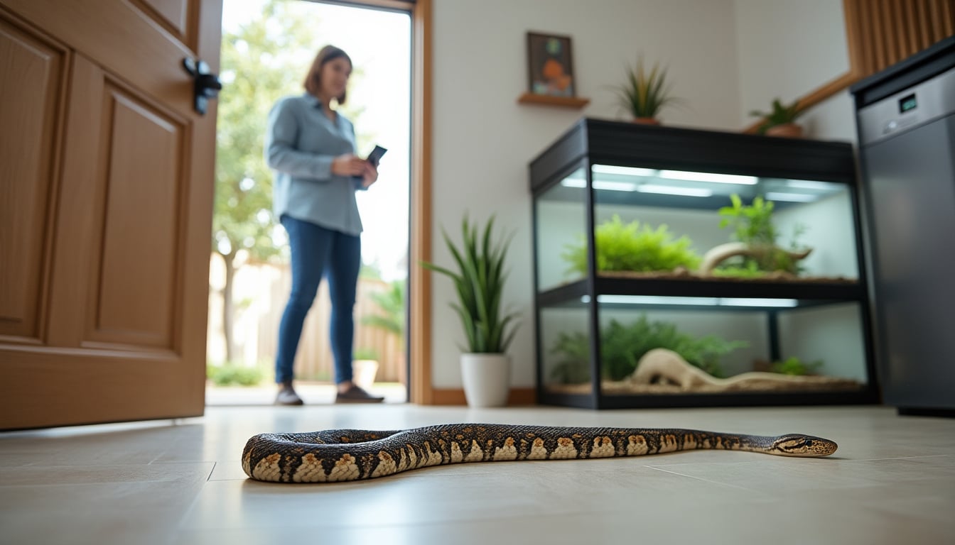 Évasion d&rsquo;un serpent : prévenir et réagir
