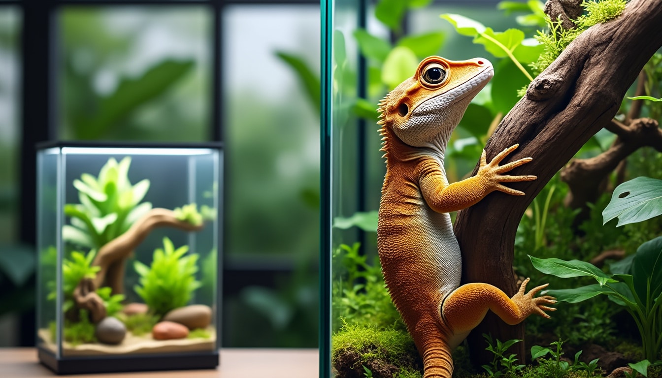 Gecko à crête terrarium petit : à regarder avant