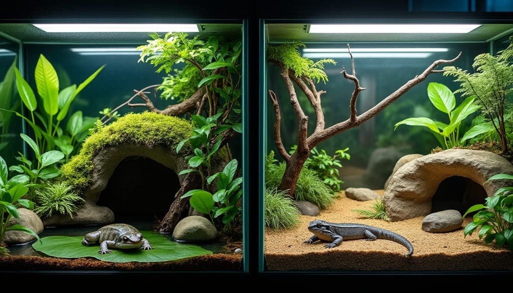Terrarium et vivarium de Kerdanet : composition et besoins